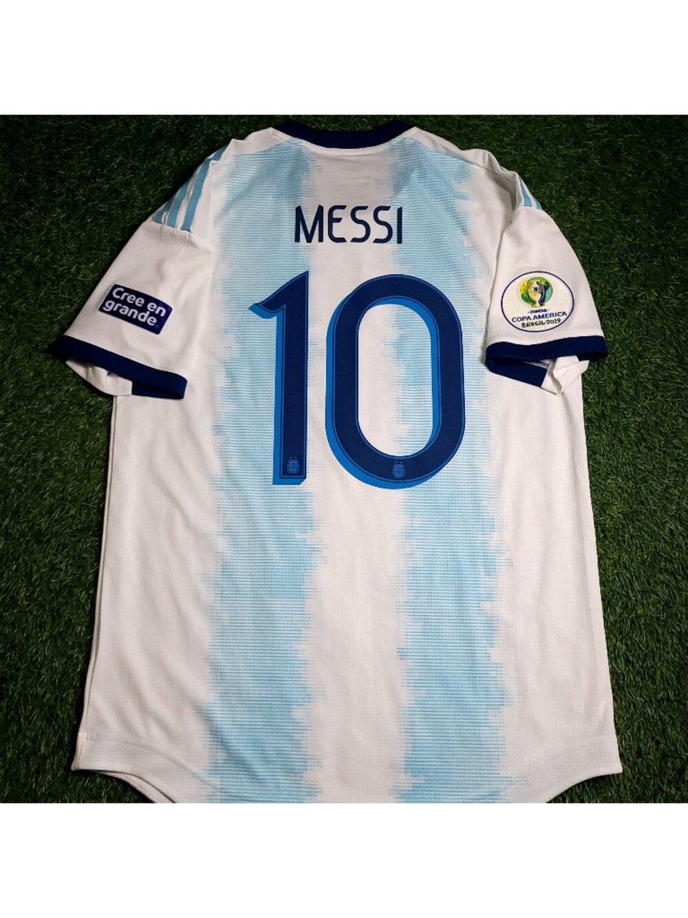 Messi Argentina 2019 COPA AMERICA PLAYER ISSUE Soccer Jersey M SKU# DP0225